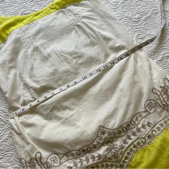 AERIE Dress Shift Summer Sundress Adjustable Straps Embroidered Size L - Picture 11 of 16